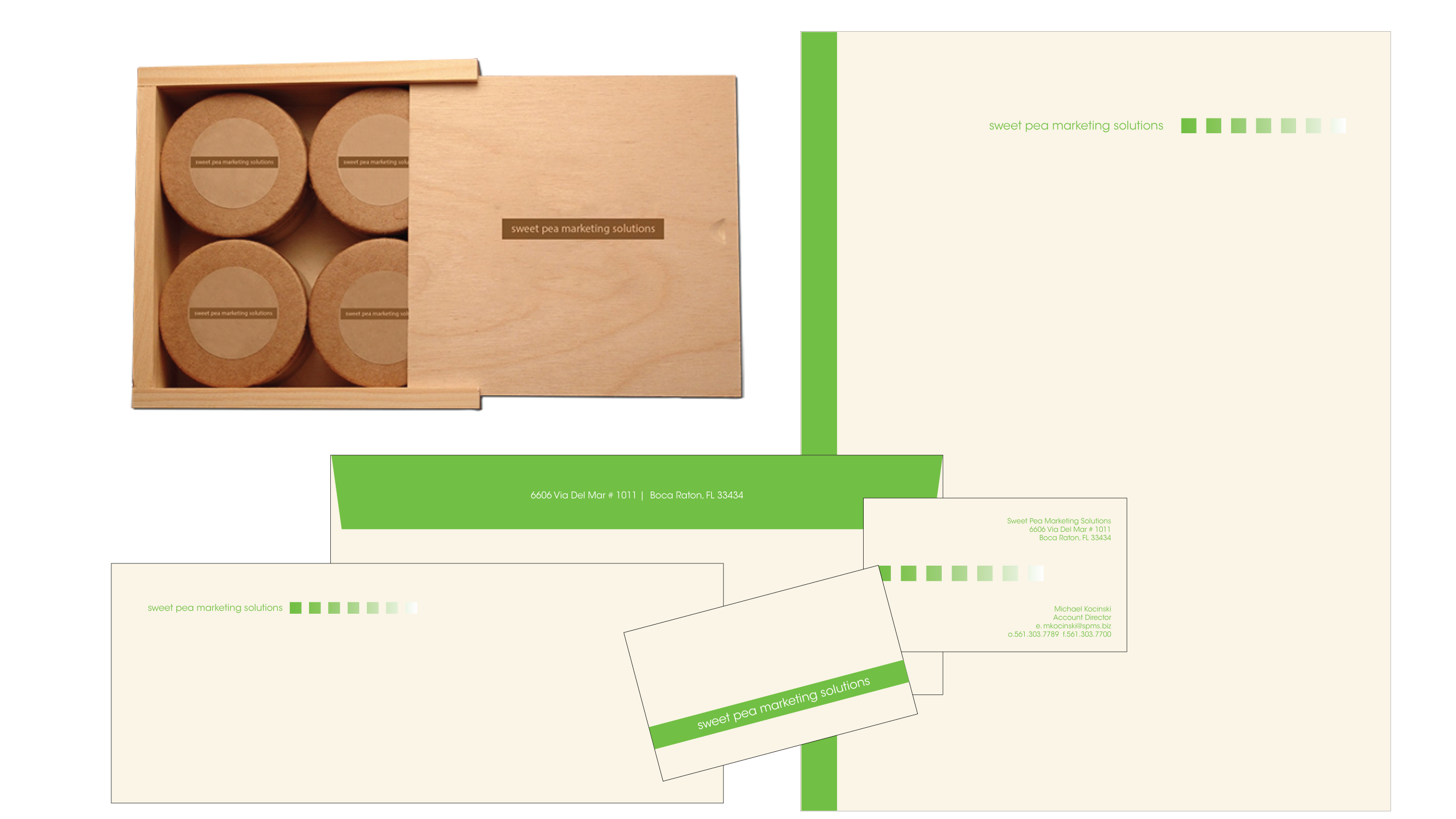 Sweet Pea Marketing Solutions branding preview